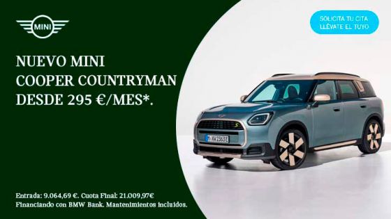 Nuevo MINI Cooper Countryman por 295€ al mes*.